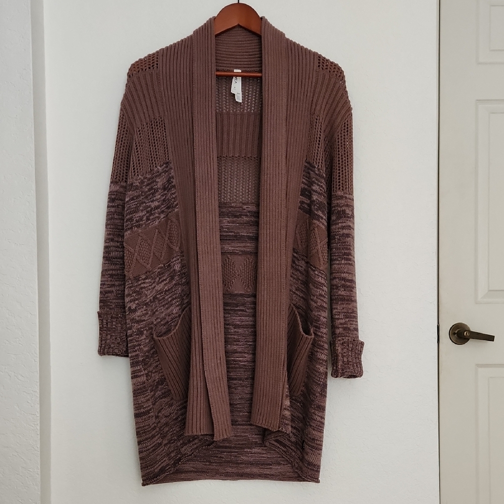 RVCA Chocolate Brown Knit Cardigan